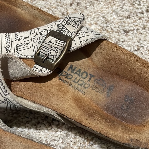 Naot Sandals White and Black - Picture 2 of 4
